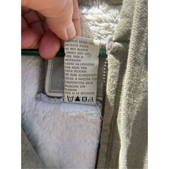 Green Tea full zip up hoodie with pockets size xl - Picture 6 of 9